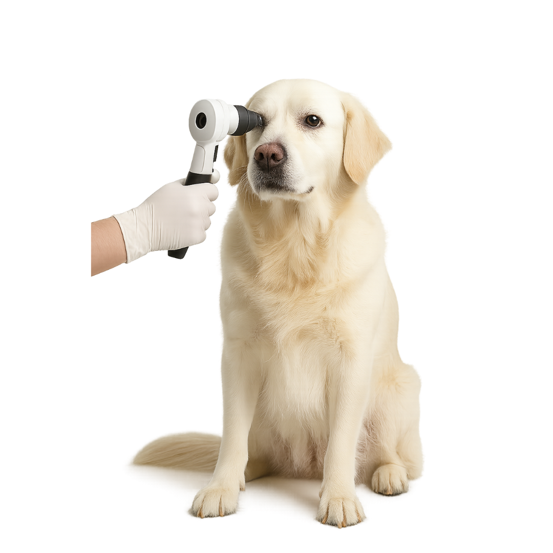 dog eye checkup